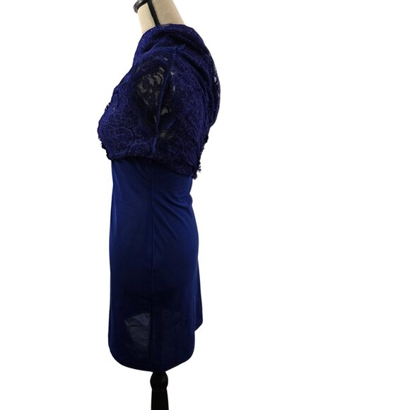 Nicole Miller Eva Lace Open Back Slip Lined Dress – Size Small - Picture 14 of 16